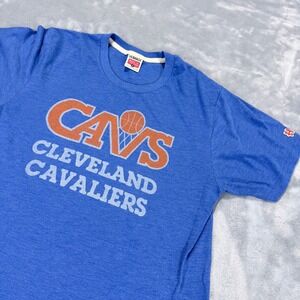 Homage Cleveland Cavaliers  Blue Tri-Blend Graphic T-Shirt Medium Made in USA